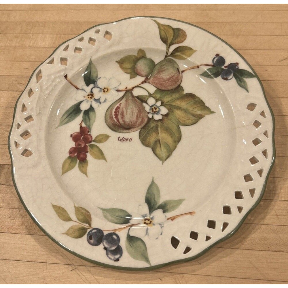 Vintage "Tiffany" Brunnelli 8" Salad Plate: Made In Italy - ONLY ONE LEFT